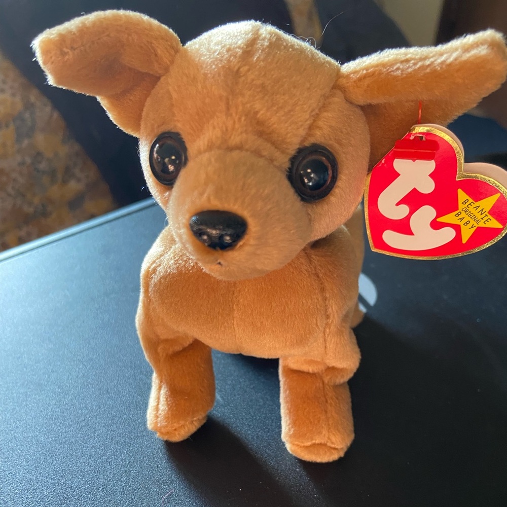 Beanie Babies Tiny Chihuahua Tiny born Sept 1998. Originally tags still on